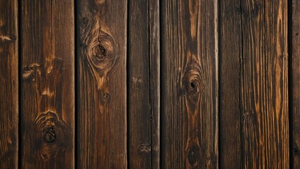 Fototapeta premium Wallpaper styled picture of dark, wooden wall structure