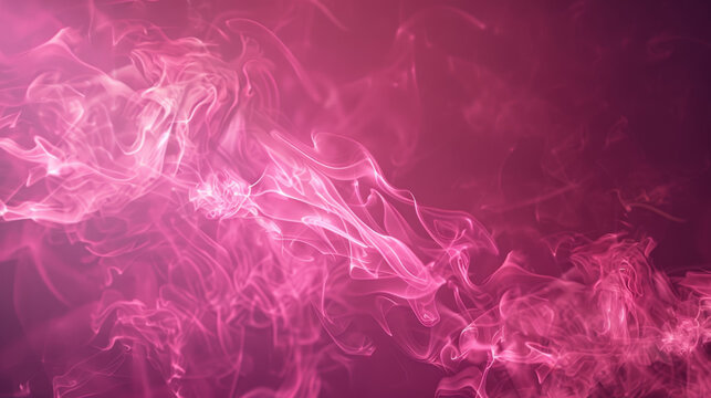 Pink abstract  smoke background. Creative background.  Smoke pink texture. No smoking concept. Selective focu. Generative AI.