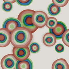 Abstract rainbow circles background