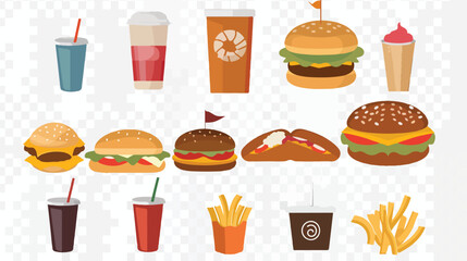 Food vector icon isolated on transparent background F