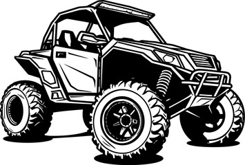 Off Road Explorer Sport Vehicle Emblem Adventure Cruiser UTV Vector Design