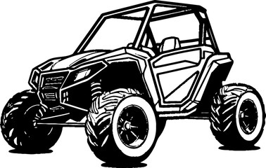 Fototapeta na wymiar Adventure Cruiser UTV Vector Design Trail Conqueror Off Road Vehicle Icon