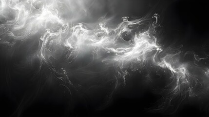 Monochrome Whispers: Swirling Smoke Patterns. Concept Smoke Patterns, Monochrome Photography, Abstract Art, Swirling Designs