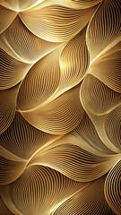 Gold Wave Texture: Abstract Pattern with Lines