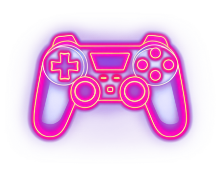 PNG  Game icon neon purple pink