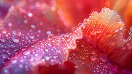Flowers and Plants: A photo capturing the vibrant colors and intricate patterns of a flower petal