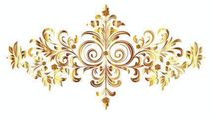 Golden Ornament Emblem Vector Illustration Flat vector