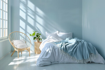 bedroom, with sunlight
