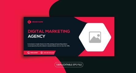 Digital Marketing Agency web banner facebook cover social media design template
