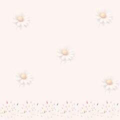 Obraz premium background with flowers