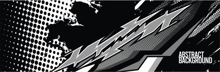 Car wrap decal designs. Abstract racing and sport background for racing livery or daily use car vinyl sticker. Vector eps 10.