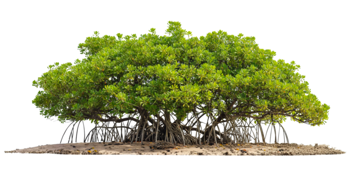 Mangrove tree isolated on transparent background