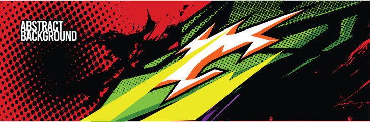 Car wrap decal designs. Abstract racing and sport background for racing livery or daily use car vinyl sticker. Vector eps 10.