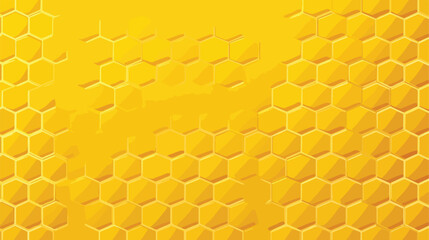 Honeycomb seamless pattern with hexagon grid cells 