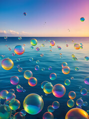 Bubbles. Generate AI.