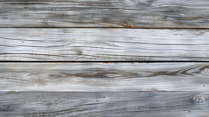 Fototapeta premium Whitewashed wooden planks with natural grain. Close-up shot for minimalist background and texture concept