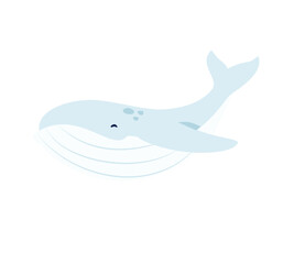 Whale. Underwater marine life