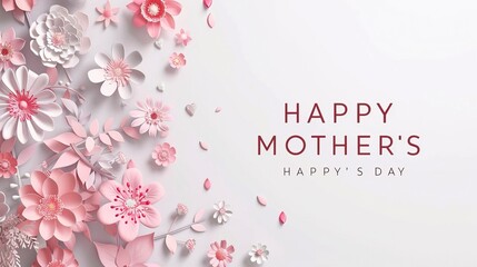 Fototapeta na wymiar Happy Mother's Day. Combined with the text 