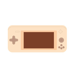 Playing console isolated on white background. videogame vector illustration.