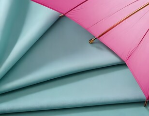 Umbrella Fabric Detail, Plain Colored. focusing on the material's texture and solid color. The umbrella is opened to showcase its quality and uniform surface, ideal for product mockups