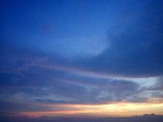 Gold and Blue Clouds