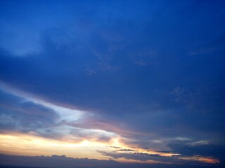 Gold and Blue Clouds