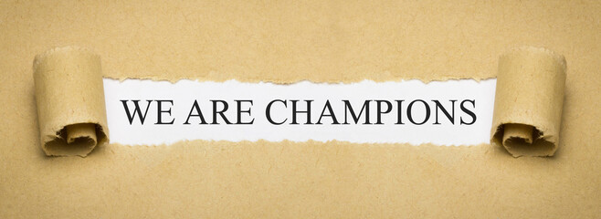 We are Champions - obrazy, fototapety, plakaty