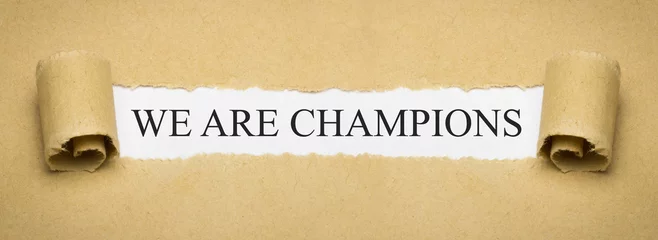 Foto op Plexiglas We are Champions © magele-picture