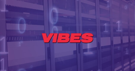 Image of vibes over violet server room