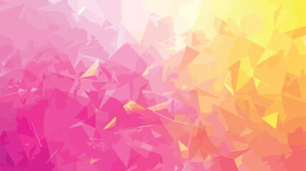 Light Pink Yellow vector background in polygonal styl - obrazy, fototapety, plakaty