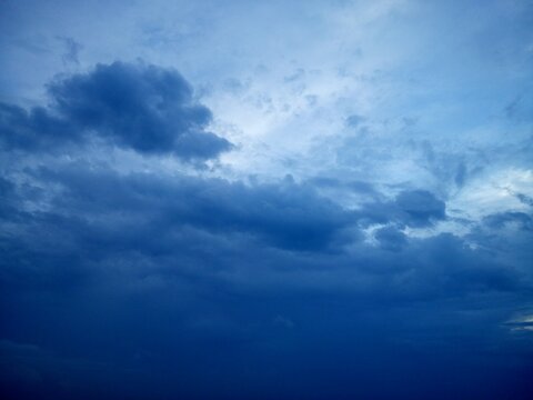 Blue Clouds in the Sky