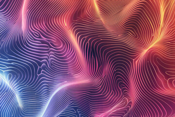 Gradient color wavy lines for background