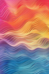 Obraz premium Gradient color wavy lines for background