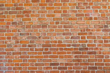 Orange brick wall. Backgrounds and textures.