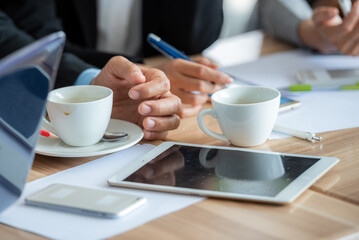 Speaker Motivational by present document to boss colleagues to decide. coworker coach explain Analysis Statistics Report drawing graph presentation to business improvement teamwork.