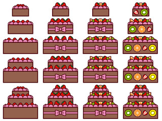 段ケーキセット3