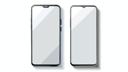 Abstract Design Realistic Mobile Phone with Blank 