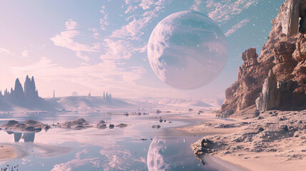 3d Created and Rendered Fantasy Alien Planet