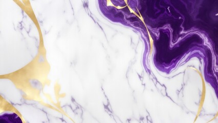 Premium luxury Purple White and gold marble background - obrazy, fototapety, plakaty