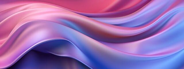 Abstract gradient color wave soft silk satin fabric background texture. - obrazy, fototapety, plakaty