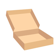 Cardboard Boxes Isolated on White Background