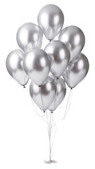 PNG  Ballons balloon silver white. 