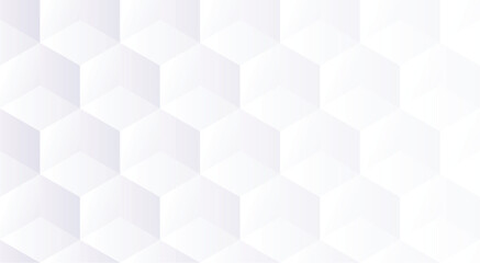 White 3d Geometric Pattern Background