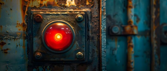 Industrial Safety Stop: Urgency in Red. Concept Safety Protocols, Emergency Response, Workplace Safety, Hazard Identification, Safety Training