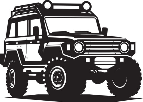 Adventure Seeker 4x4 SUV Vector Illustration