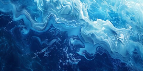 Assortment of blue water images conveying different feelings and vibes. Versatile aquatic photography collection