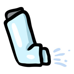Inhaler - Hand Drawn Doodle Icon