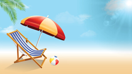 Illustration Vector Design for Hello Summer Season