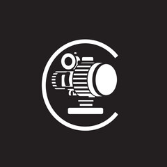 Whimsical Cinema Camera Vector Illustration with Playful Characters