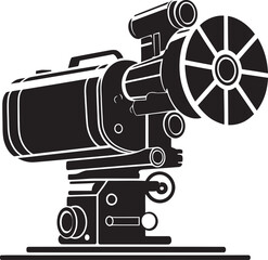 Cinematic Cinema Camera Vector Illustration with Dynamic Energy